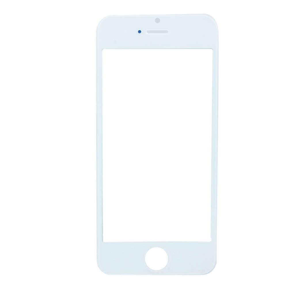 LCD stikliukas Apple iPhone 5 su rėmeliu ir OCA baltas ORG