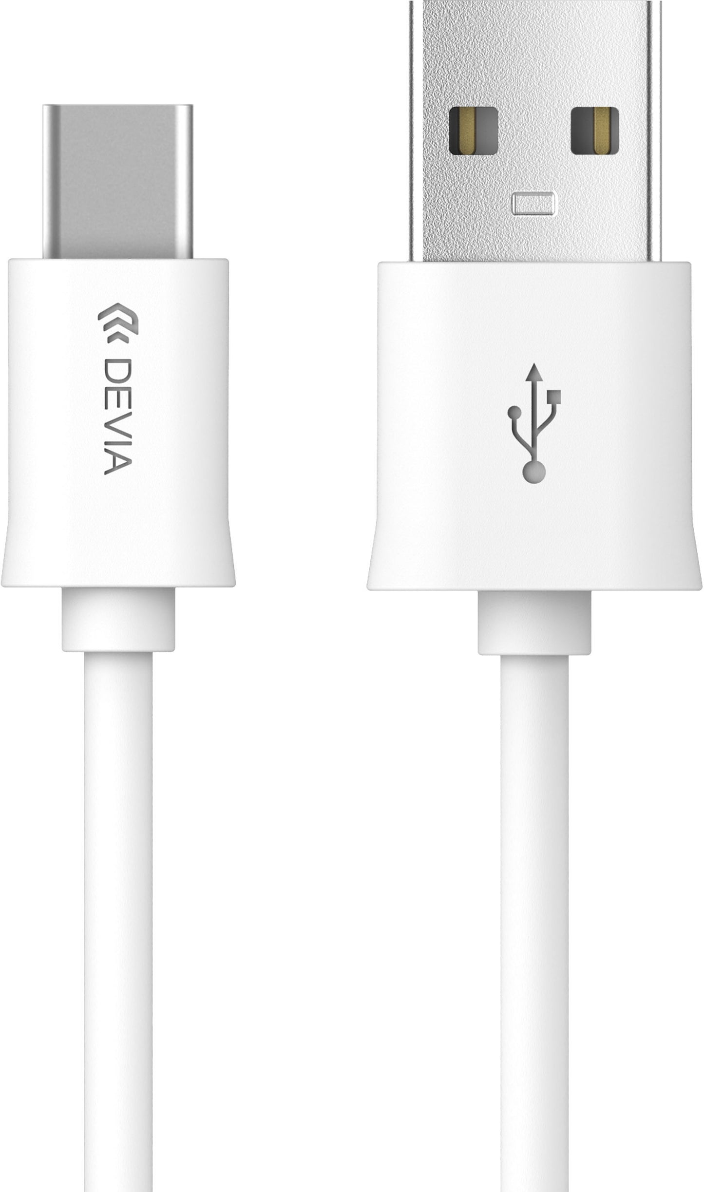 USB kabelis Devia Smart Type-C 2.0m baltas
