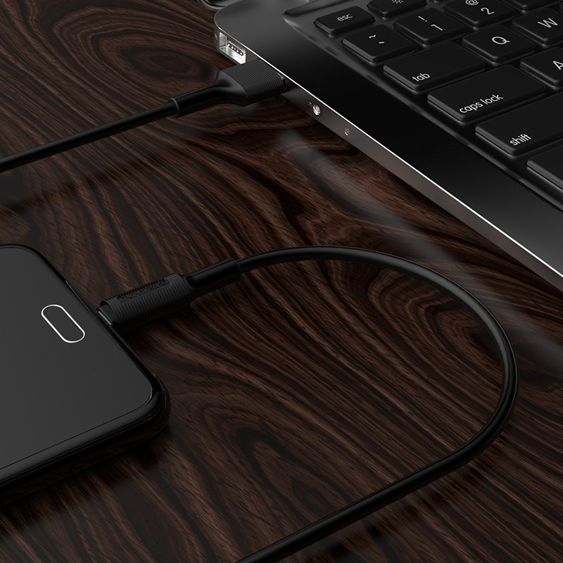 USB kabelis Borofone BX1 microUSB 1.0m juodas