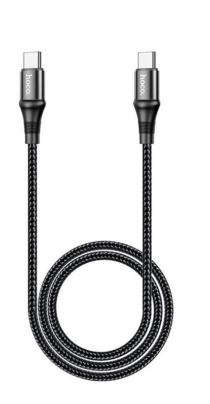 USB kabelis Hoco X50 Exquisito iš Type-C į Type-C 100W 1.0m juodas