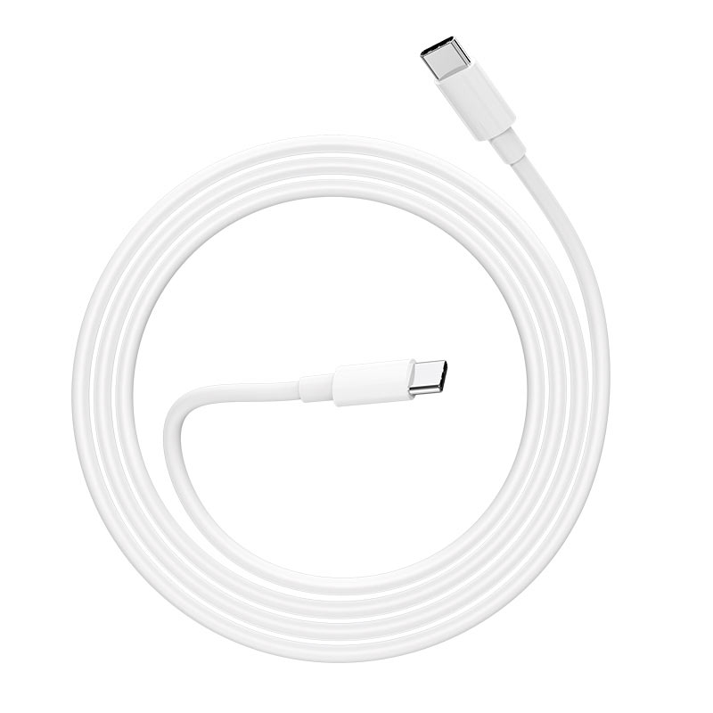 USB kabelis Borofone BX44 iš Type-C į Type-C 100W 1.0m baltas