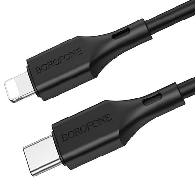 USB kabelis Borofone BX49 PD Type-C į Lightning 1.0m juodas