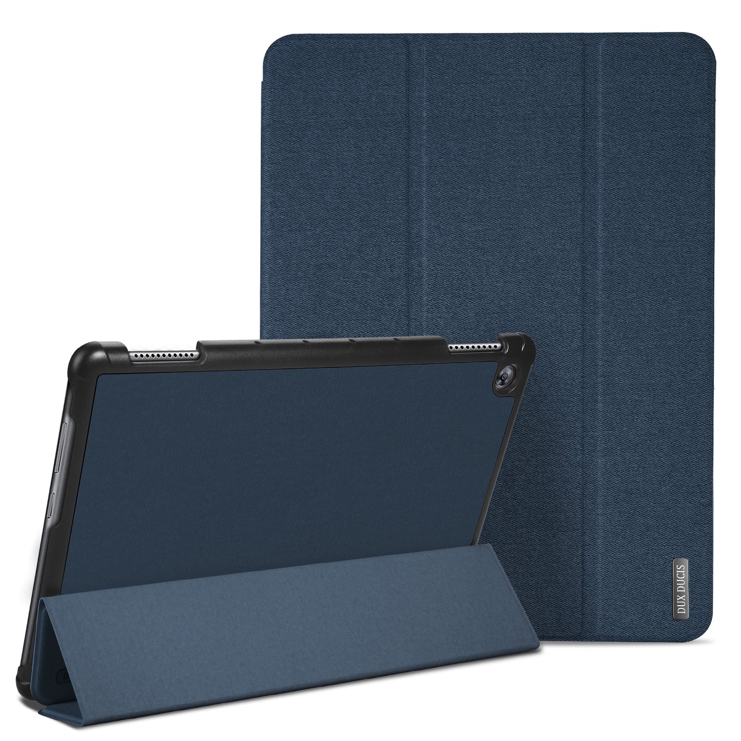 Dėklas Dux Ducis Domo Samsung X800/X806 Tab S8 Plus/T730/T736B Tab S7 FE 2021/T970/T976B TAB S7 Plus 12.4 tamsiai mėlynas