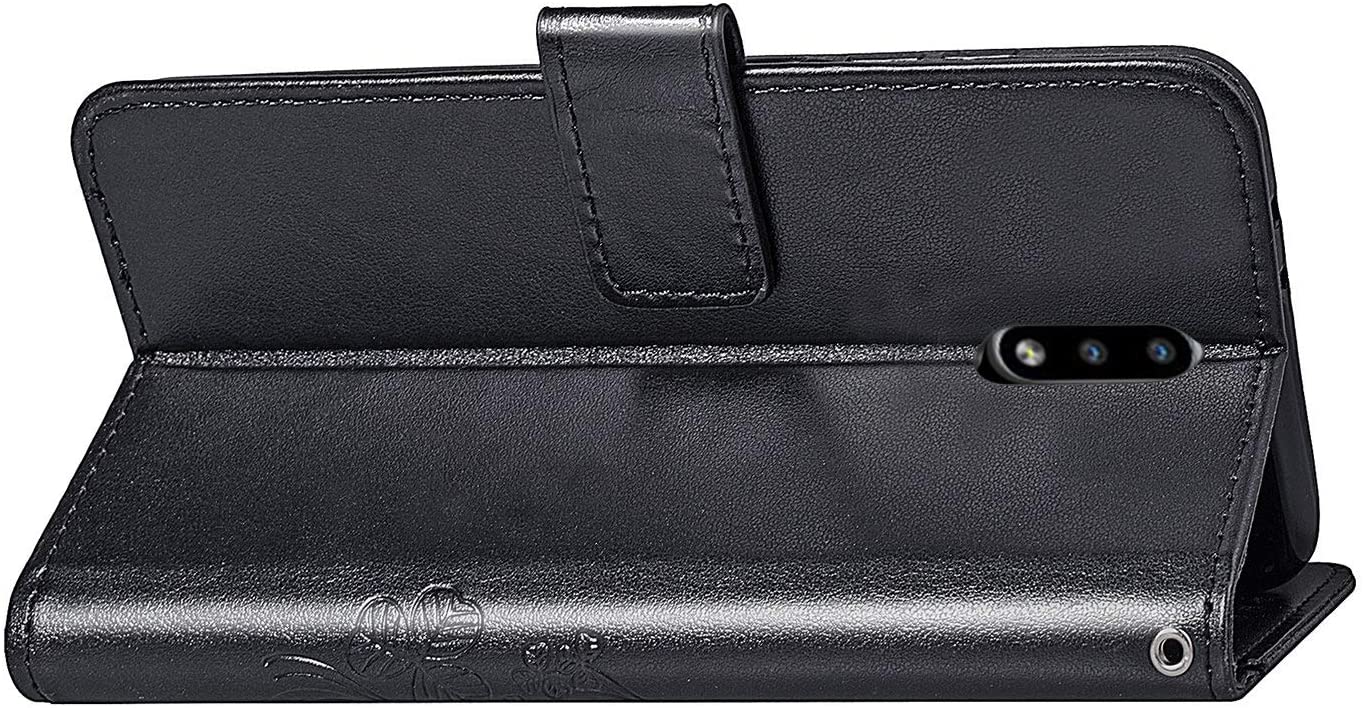 Dėklas Flower Book Samsung A025 A02s juodas