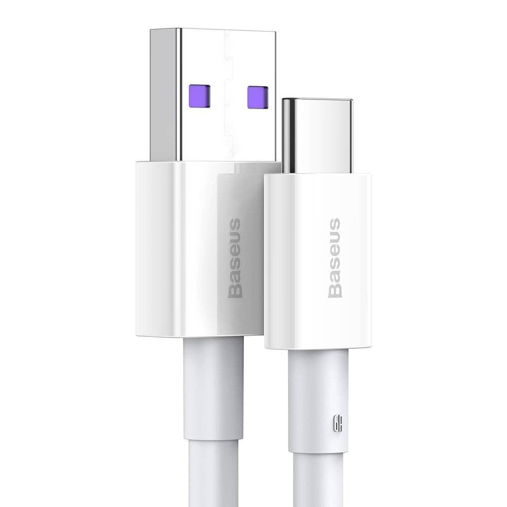 USB kabelis Baseus Superior iš USB į Type-C 66W 1.0m baltas CATYS-02