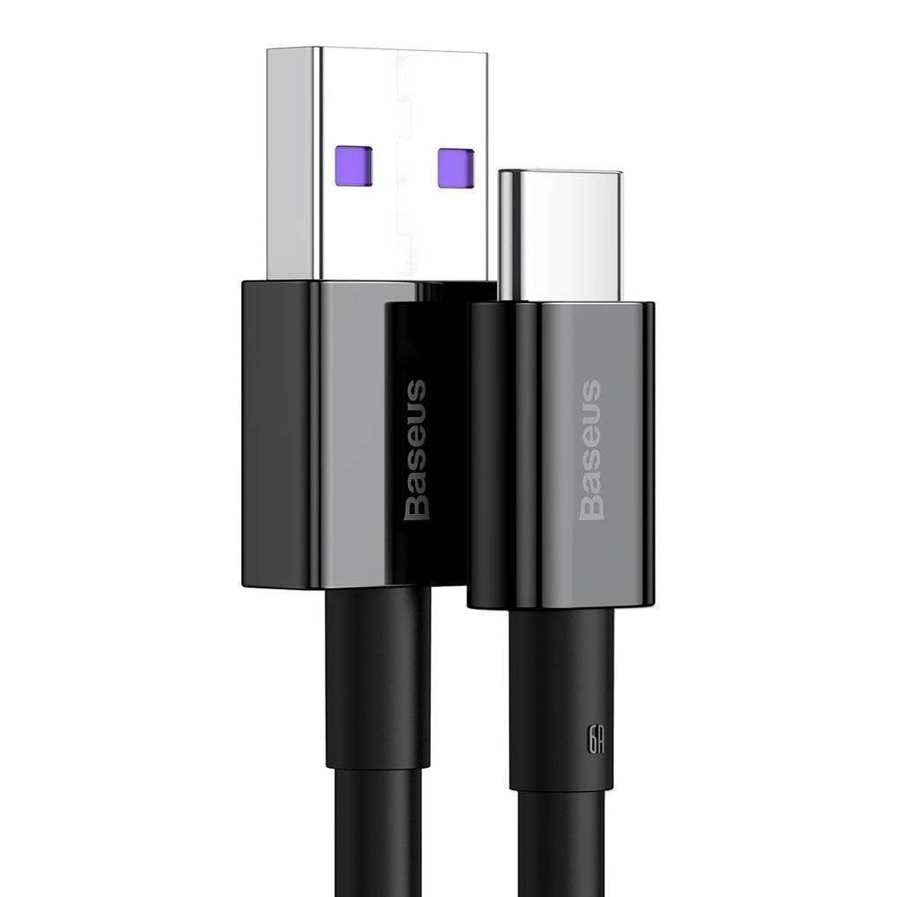 USB kabelis Baseus Superior iš USB į Type-C 66W 1.0m juodas CATYS-01