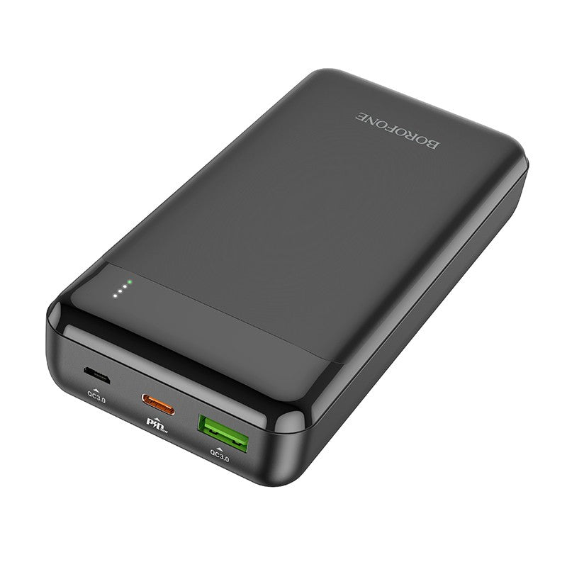 Išorinė baterija Power Bank Borofone BJ19A Type-C PD 20W+Quick Charge 3.0 20000mAh juoda