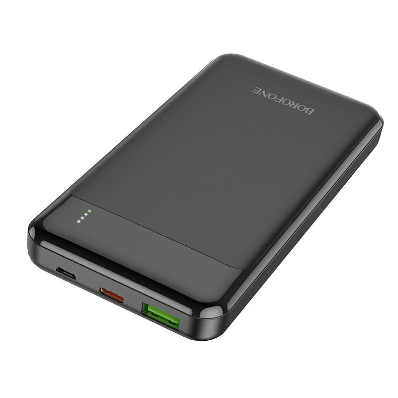 Išorinė baterija Power Bank Borofone BJ19 Type-C PD 20W+Quick Charge 3.0 10000mAh juoda