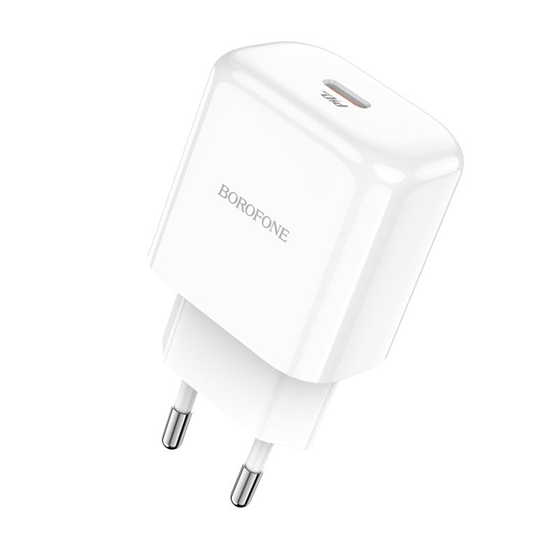 Įkroviklis Borofone BN3 Type-C QC 3.0, PD 2.0 20W, baltas