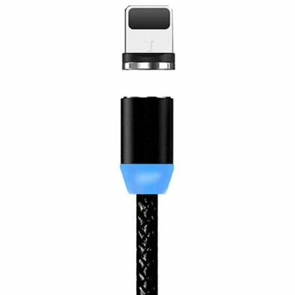USB kabelis Magnetic Lightning magnetinis 1.0m baltas