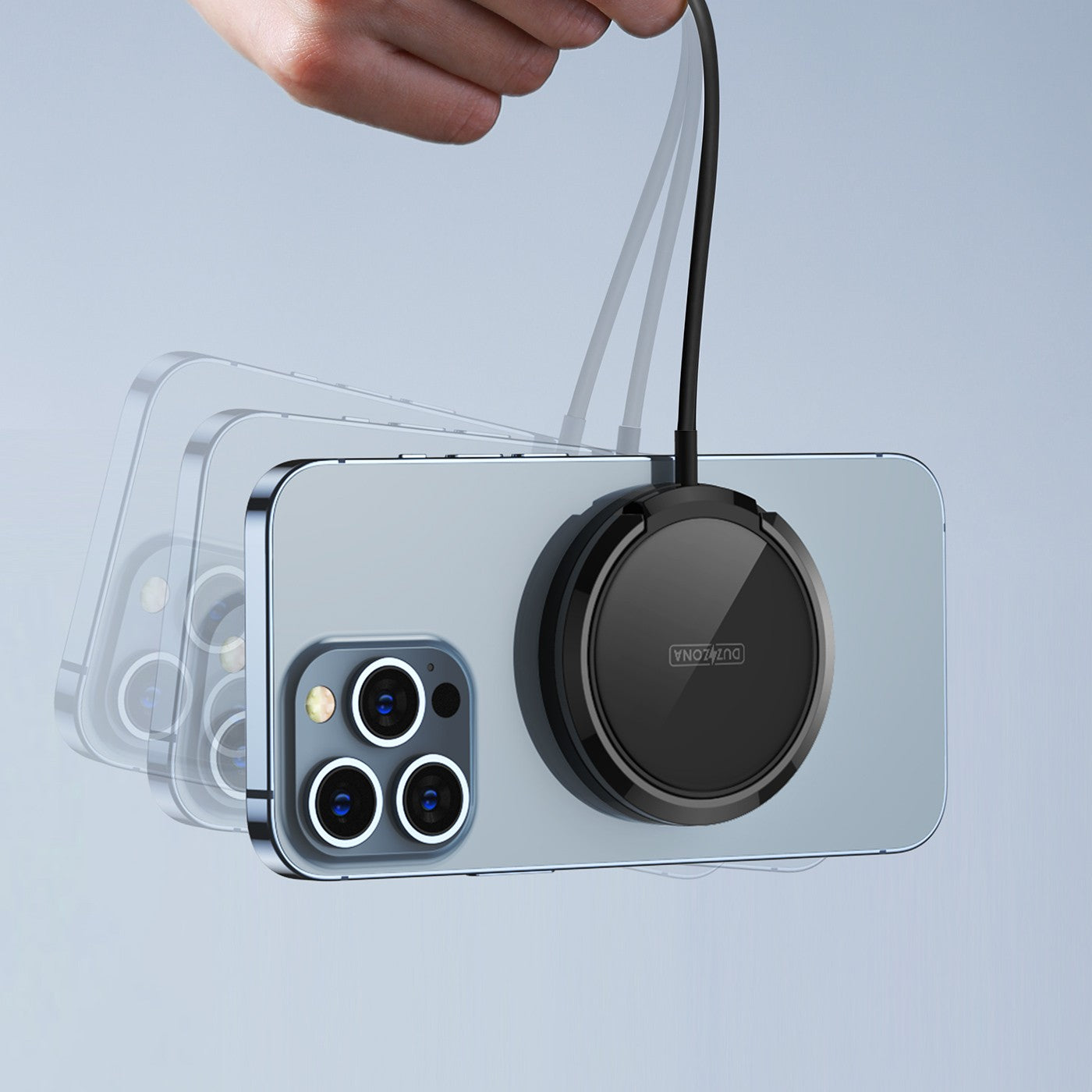 Įkroviklis belaidis DUZZONA W1 MagSafe 15W juodas
