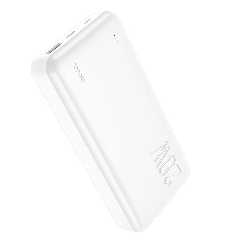 Išorinė baterija Power Bank Hoco J87A Type-C PD 20W+Quick Charge 3.0 20000mAh balta