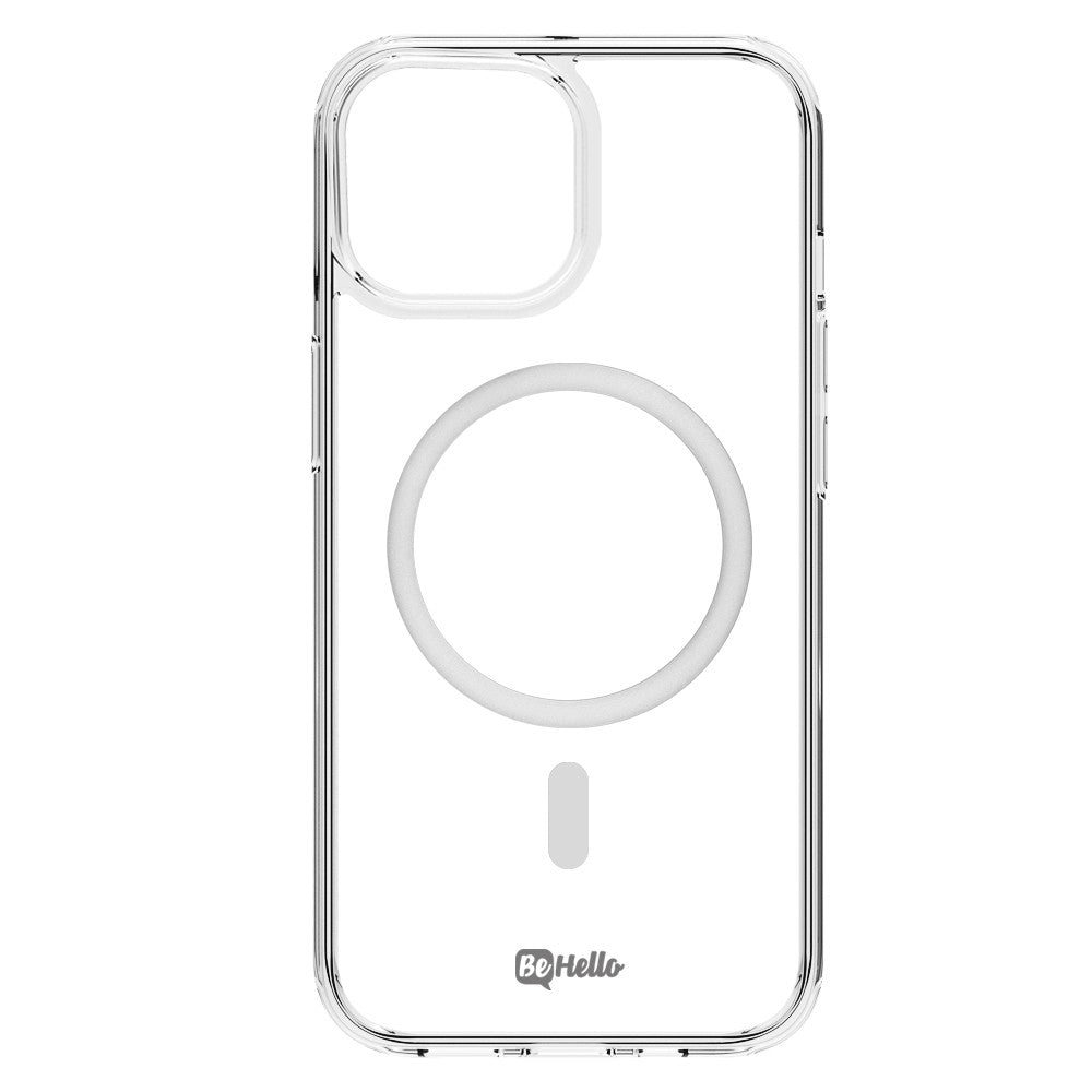Dėklas BeHello Magnetic Ring Apple iPhone 14 Plus skaidrus