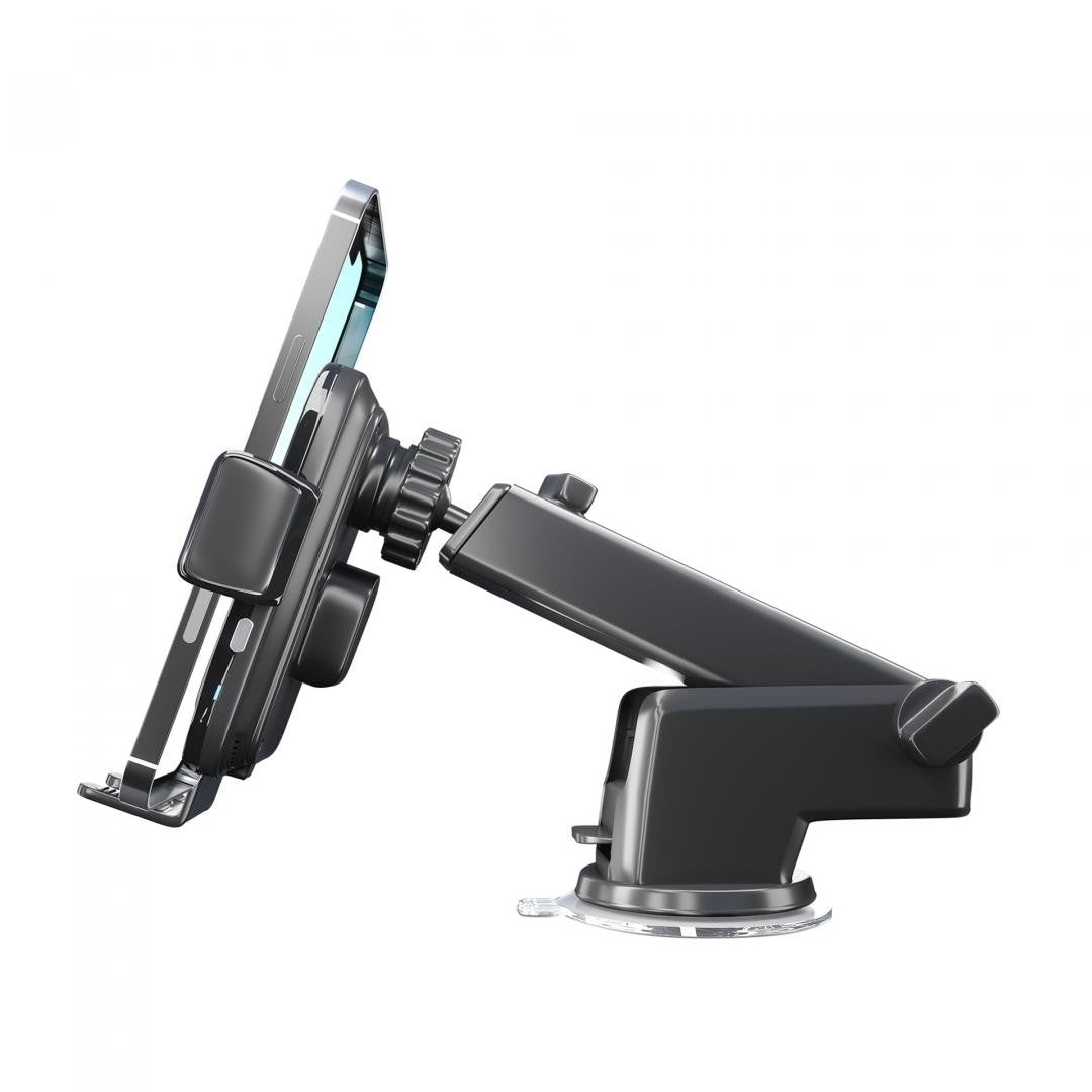 Automobilinis laikiklis-įkroviklis 3mk Drive & Charge juodas