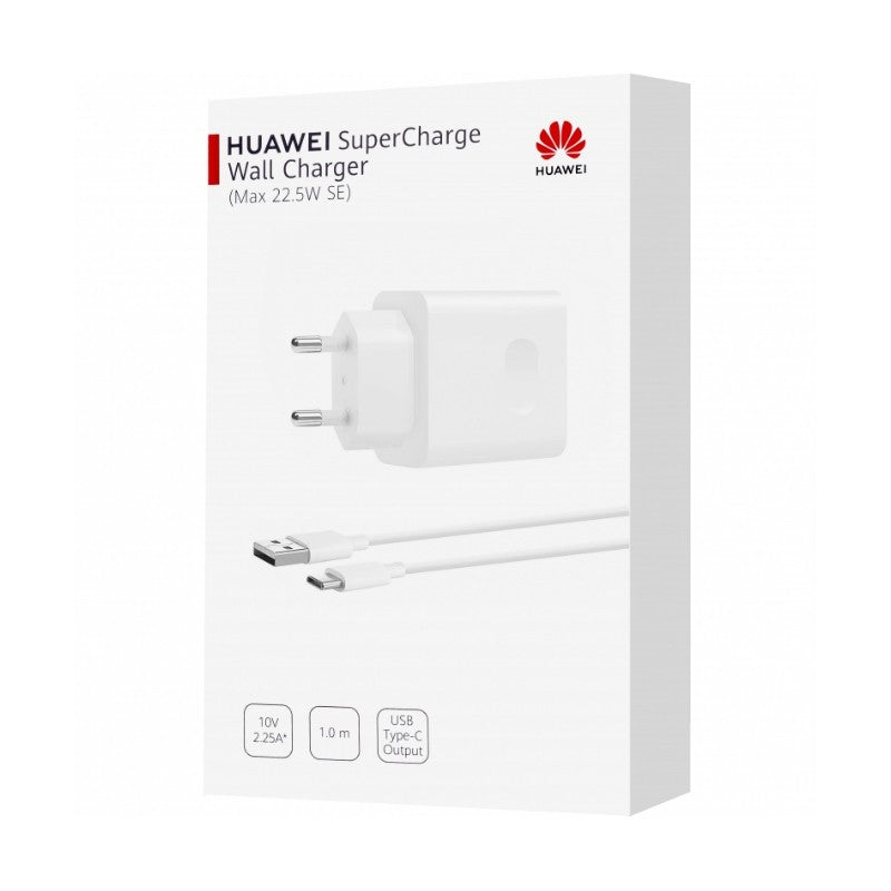 Įkroviklis Huawei CP404B SuperCharge 22.5W + kabelis Type-C 1m baltas