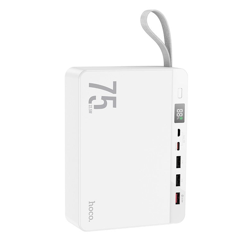 Išorinė baterija Power Bank Hoco J94 Overlord 22.5W 75000mAh balta