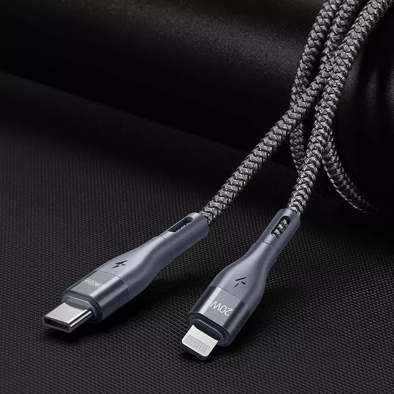 USB kabelis DUZZONA 20W Type-C to Lightning 1.0m