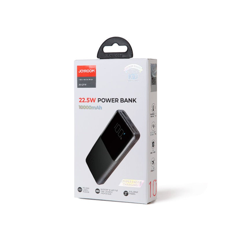 Išorinė baterija Power Bank Joyroom JR-QP191 22.5W PD QC3.0 AFC 10000mAh juoda