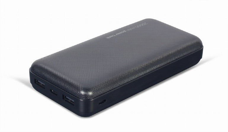 Išorinė baterija Power Bank Gembird PB20-02 20000mAh juoda