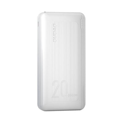 Išorinė baterija Power Bank Dudao K12PQ+ PD 20W QC 3.0 2xUSB-A/Type-C 20000mAh balta