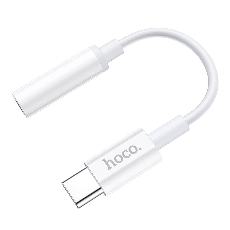 Audio adapteris Hoco LS30 Type-C to 3.5mm baltas