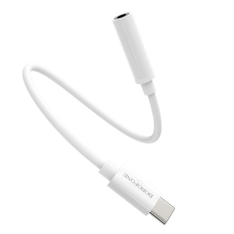 Audio adapteris Borofone BV13 Type-C to 3.5mm baltas