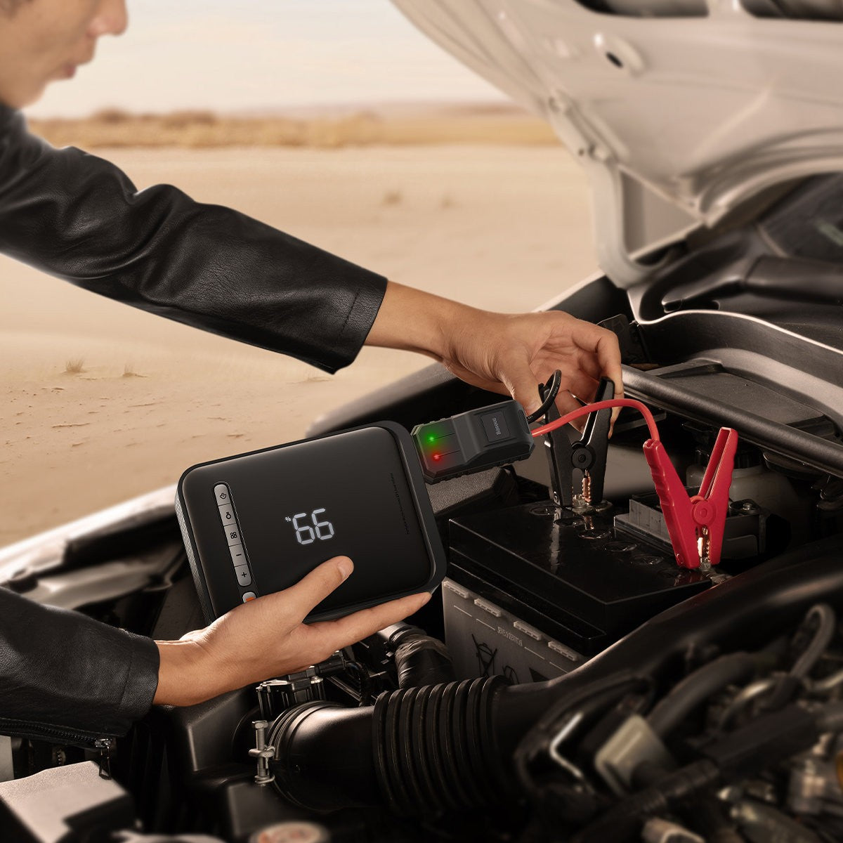 Mobilus energijos šaltinis Baseus 2in1 Power Bank Jump Starter 8000mAh 1000A max CGCN000001