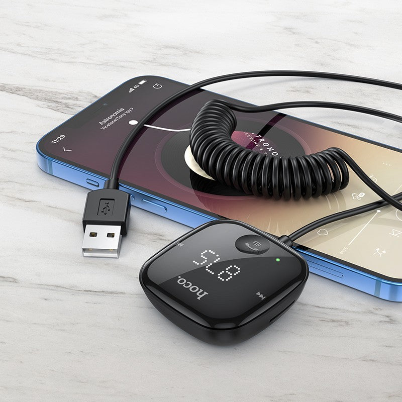 FM bangų moduliatorius Hoco E65 Unity BT-FM