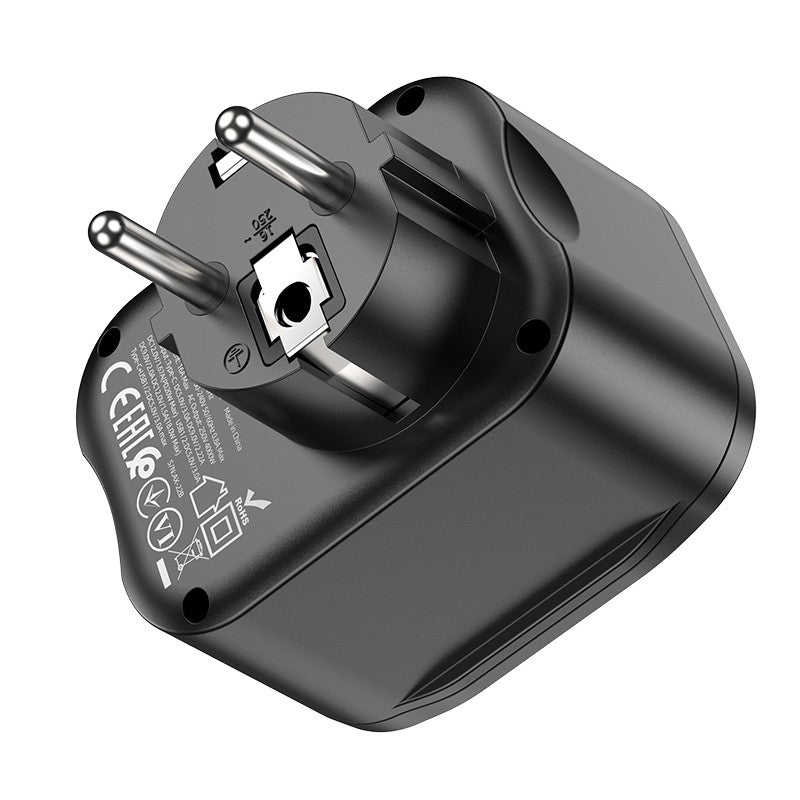 Įkroviklis Hoco NS3 2xUSB-A/1xType-C PD20W+QC 3.0 juodas
