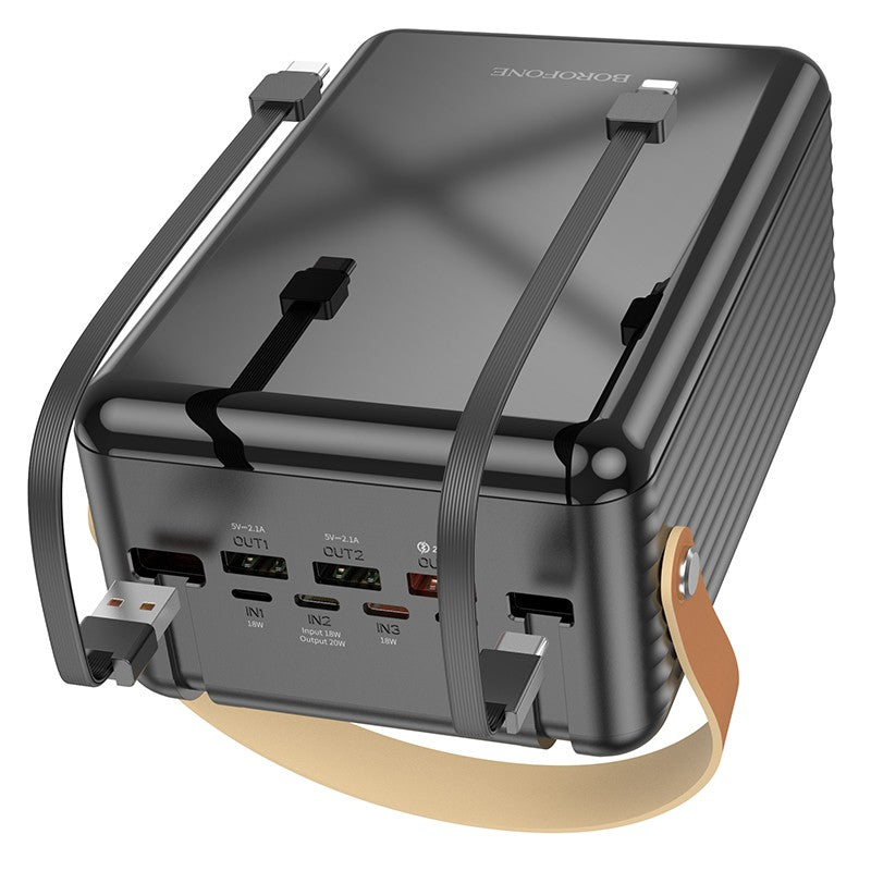 Išorinė baterija Power Bank Borofone BJ32 Terra 22.5W 80000mAh juoda