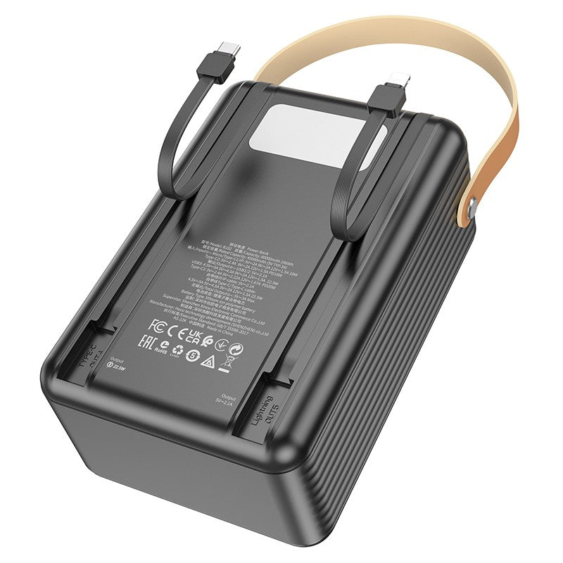 Išorinė baterija Power Bank Borofone BJ32 Terra 22.5W 80000mAh juoda