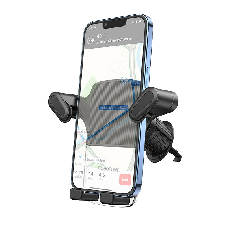 Automobilinis telefono laikiklis Borofone BH86 tvirtinamas ant ventiliacijos grotelių