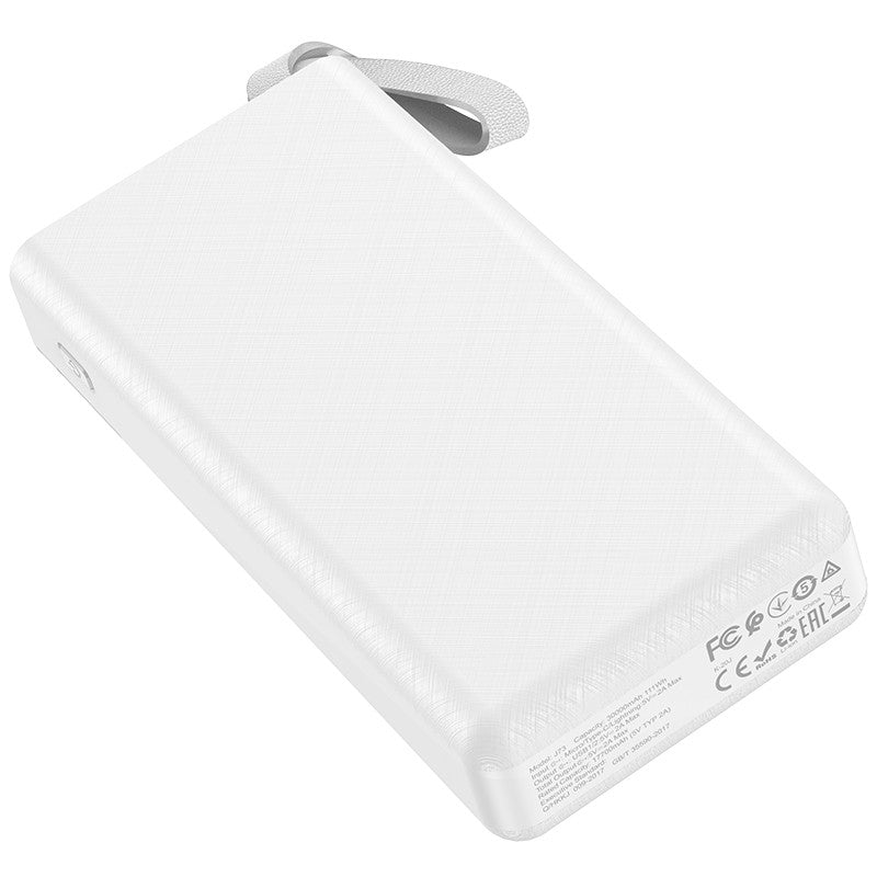 Išorinė baterija Power Bank Hoco J73 2A 30000mAh balta
