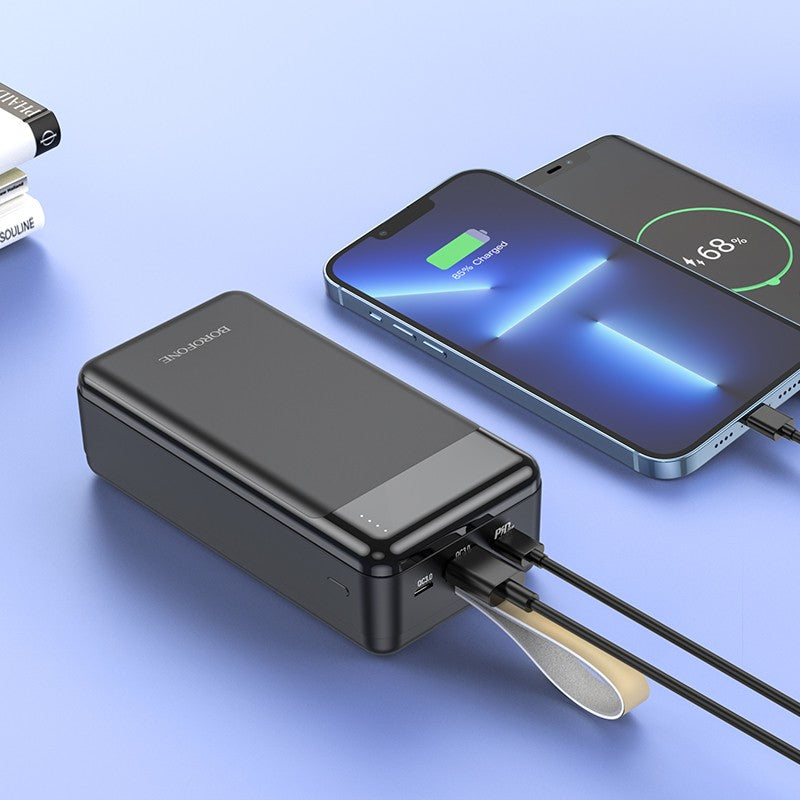 Išorinė baterija Power Bank Borofone BJ19B PD20W+QC3.0 30000mAh juoda