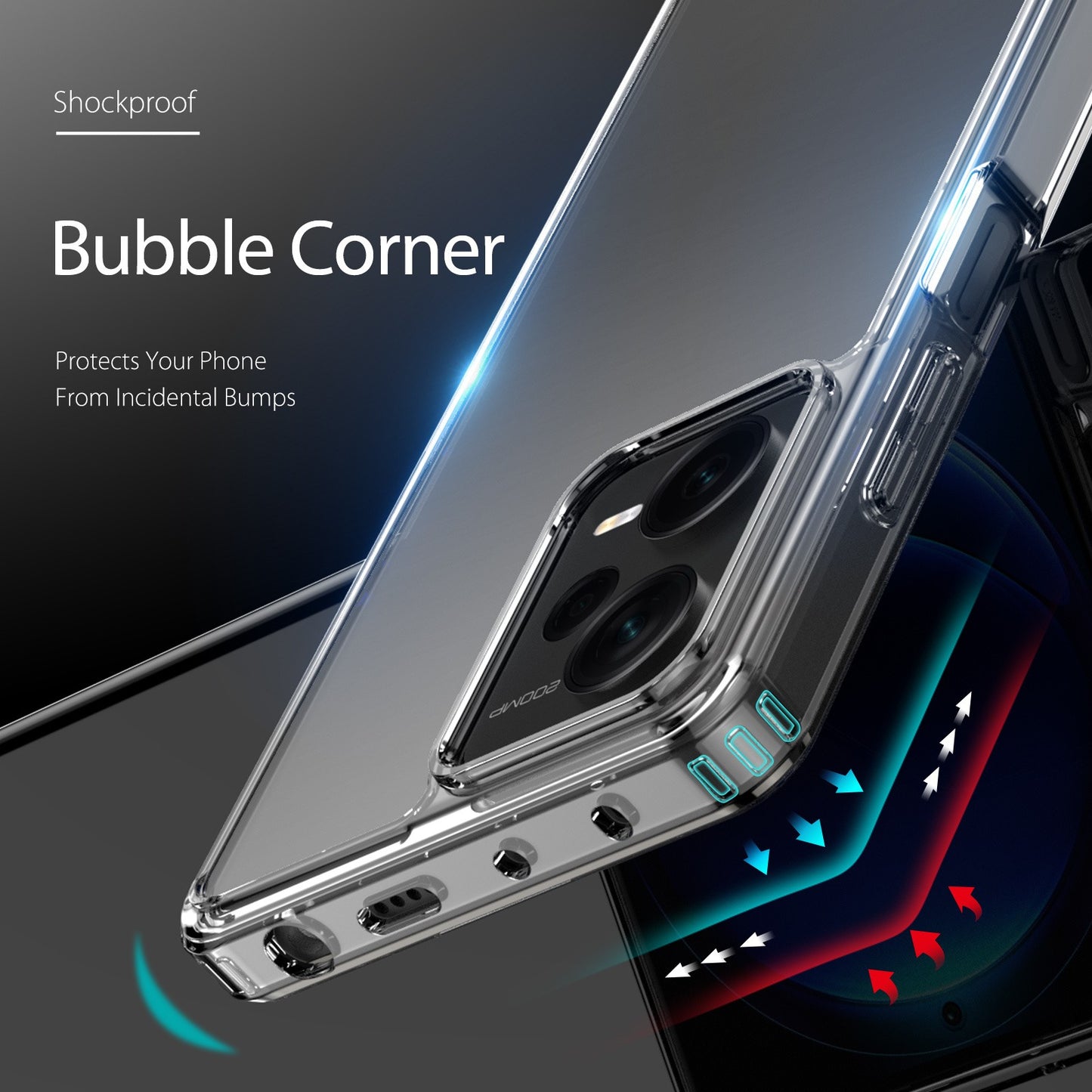 Dėklas Dux Ducis Clin Xiaomi Redmi Note 12 Pro+ 5G skaidrus