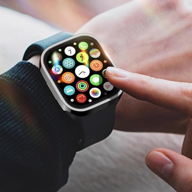 LCD apsauginis stikliukas/dėklas Dux Ducis Hamo Apple Watch 40mm juodas