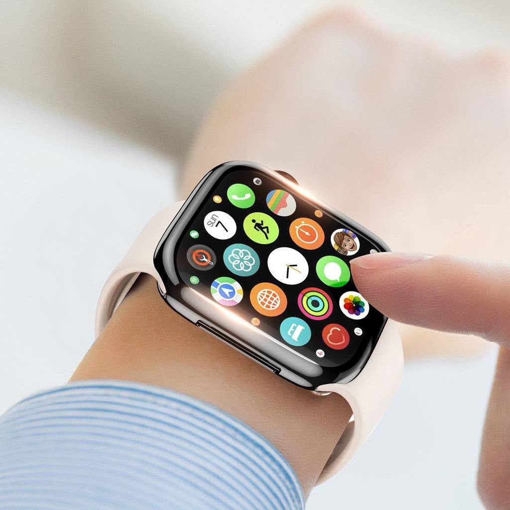 LCD apsauginis stikliukas/dėklas Dux Ducis Samo Apple Watch 45mm juodas