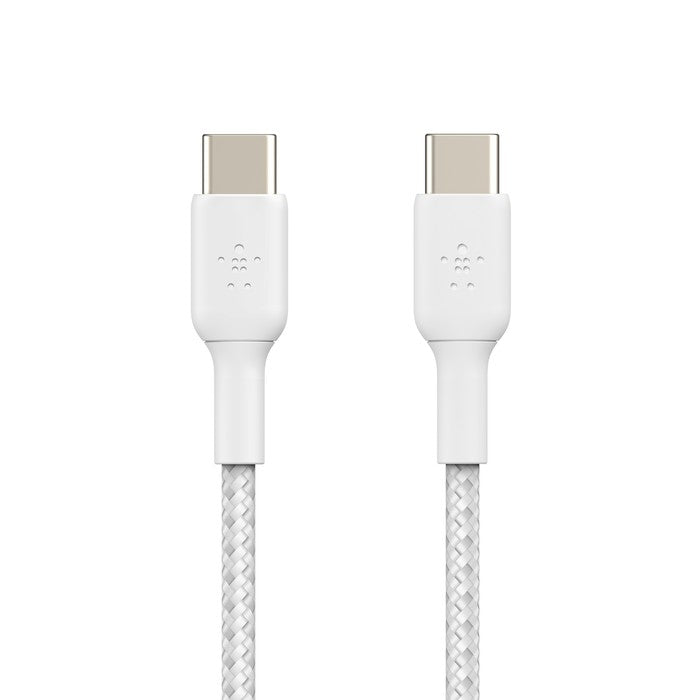 USB kabelis Belkin Boost Charge Braided USB-C to USB-C 1.0m baltas