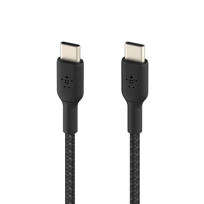 USB kabelis Belkin Boost Charge Braided USB-C to USB-C 1.0m juodas