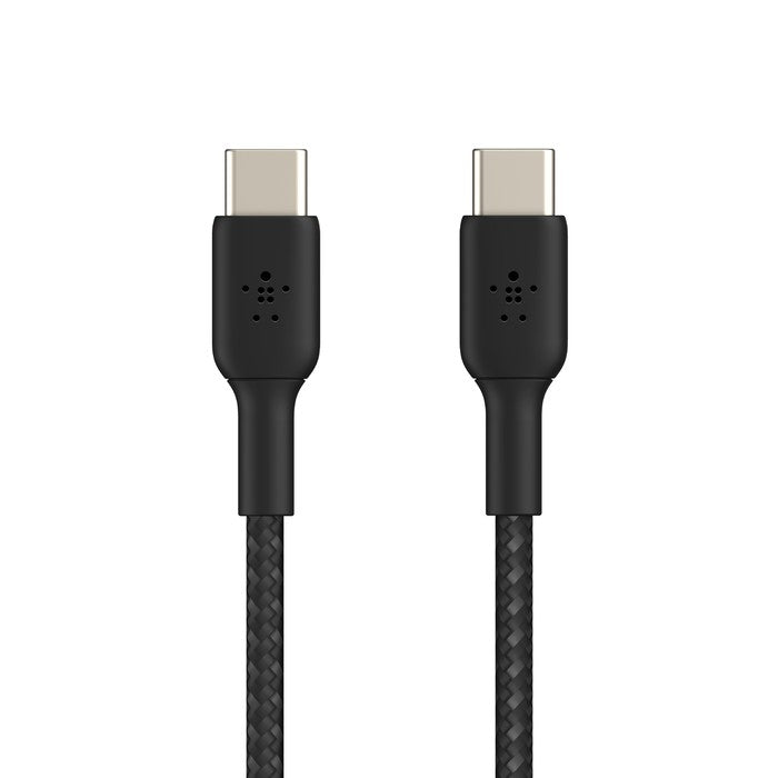 USB kabelis Belkin Boost Charge Braided USB-C to USB-C 1.0m juodas
