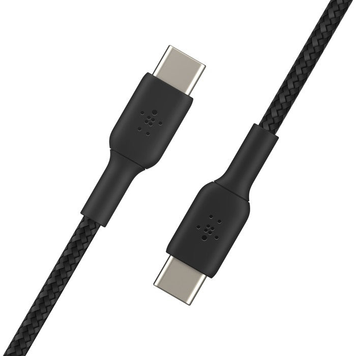 USB kabelis Belkin Boost Charge Braided USB-C to USB-C 1.0m juodas