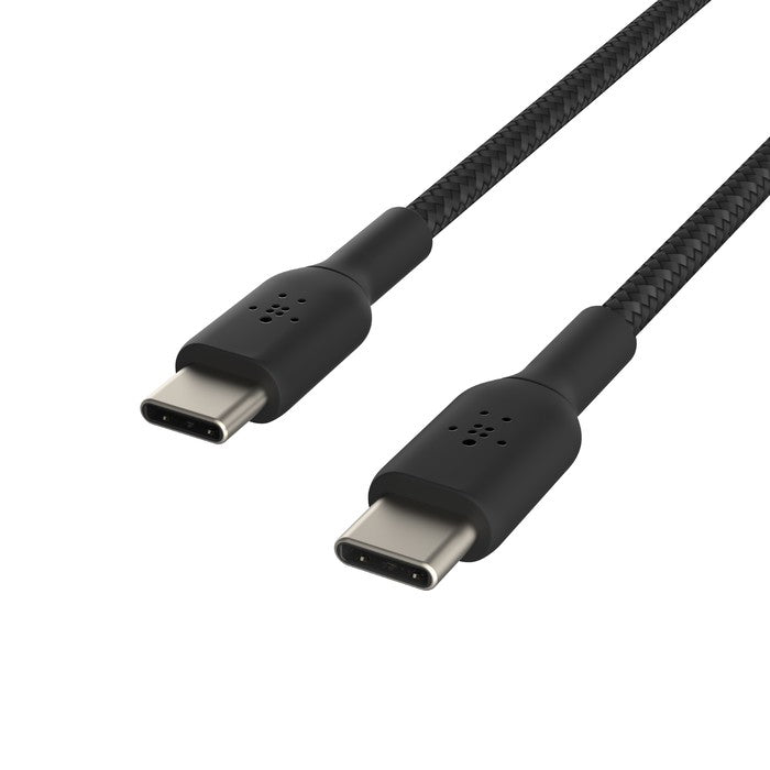 USB kabelis Belkin Boost Charge Braided USB-C to USB-C 1.0m juodas