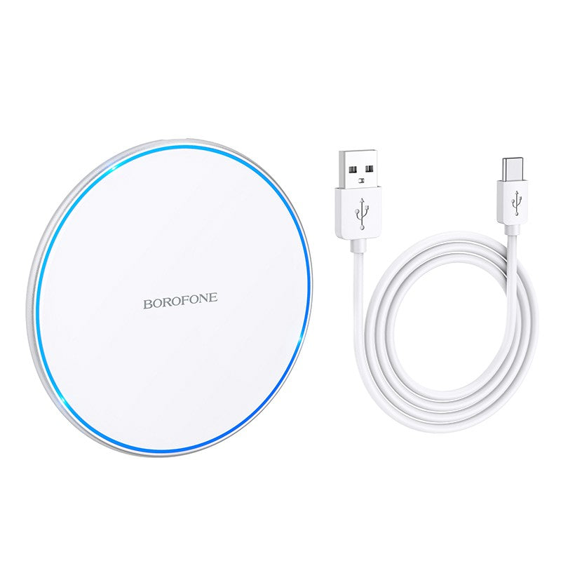 Įkroviklis belaidis Borofone BQ3 Pro 15W sidabrinis