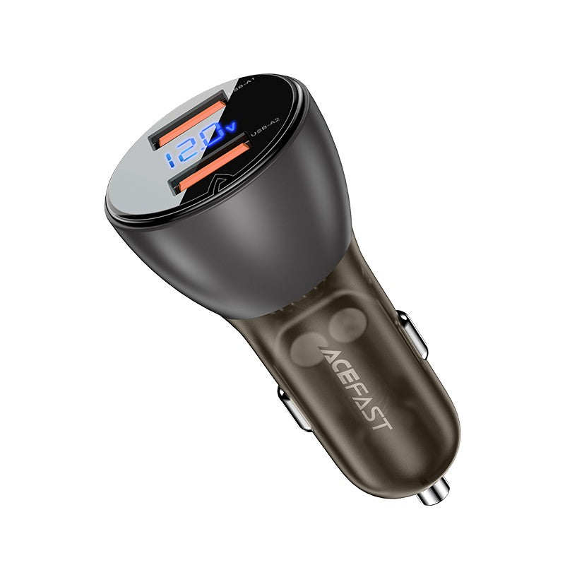 Automobilinis įkroviklis Acefast B7 45W 2xUSB-A juodas