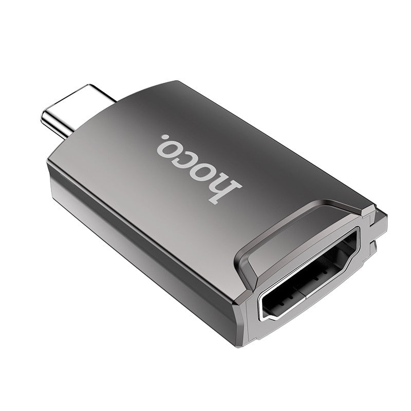 Adapteris Hoco UA19 Type-C to HDMI pilkas