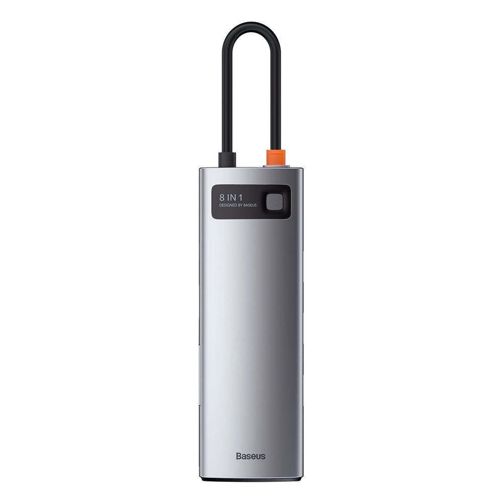 Adapteris Baseus Metal Gleam Series HUB Type-C to 3xUSB3.0 + HDMI + Type-C + RJ45 + SD/MicroSD CAHUB-CV0G