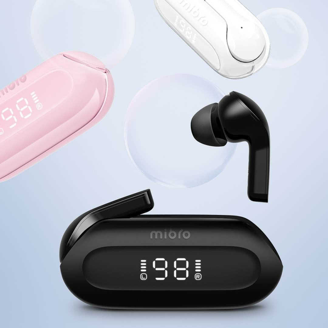 Belaidės ausinės Xiaomi Mibro Earbuds 3 juodos