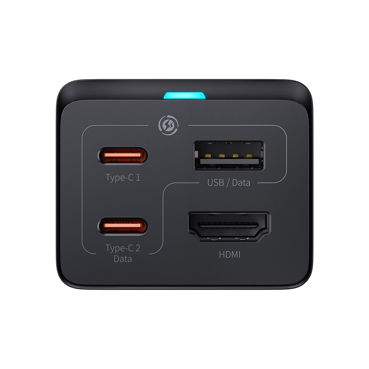 Įkroviklis Baseus GaN5 Pro 2xType-C/USB/HDMI 67W juodas CCGP110201
