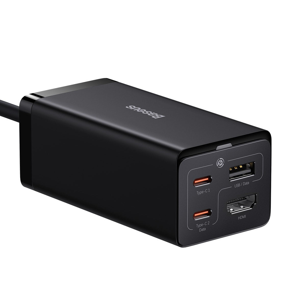 Įkroviklis Baseus GaN5 Pro 2xType-C/USB/HDMI 67W juodas CCGP110201