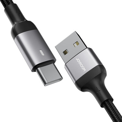 USB kabelis Joyroom S-UC027A10 USB to Type-C 3A 1.2m juodas